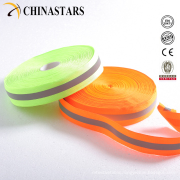 100%polyester high visibility Reflective webbing